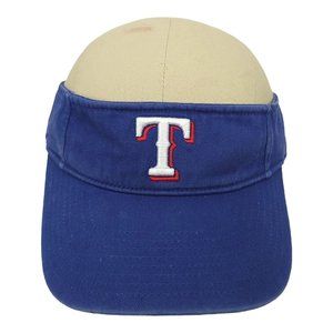 47 Brand Texas Rangers MLB Adjustable Strapback Visor Baseball Embroidered Blue